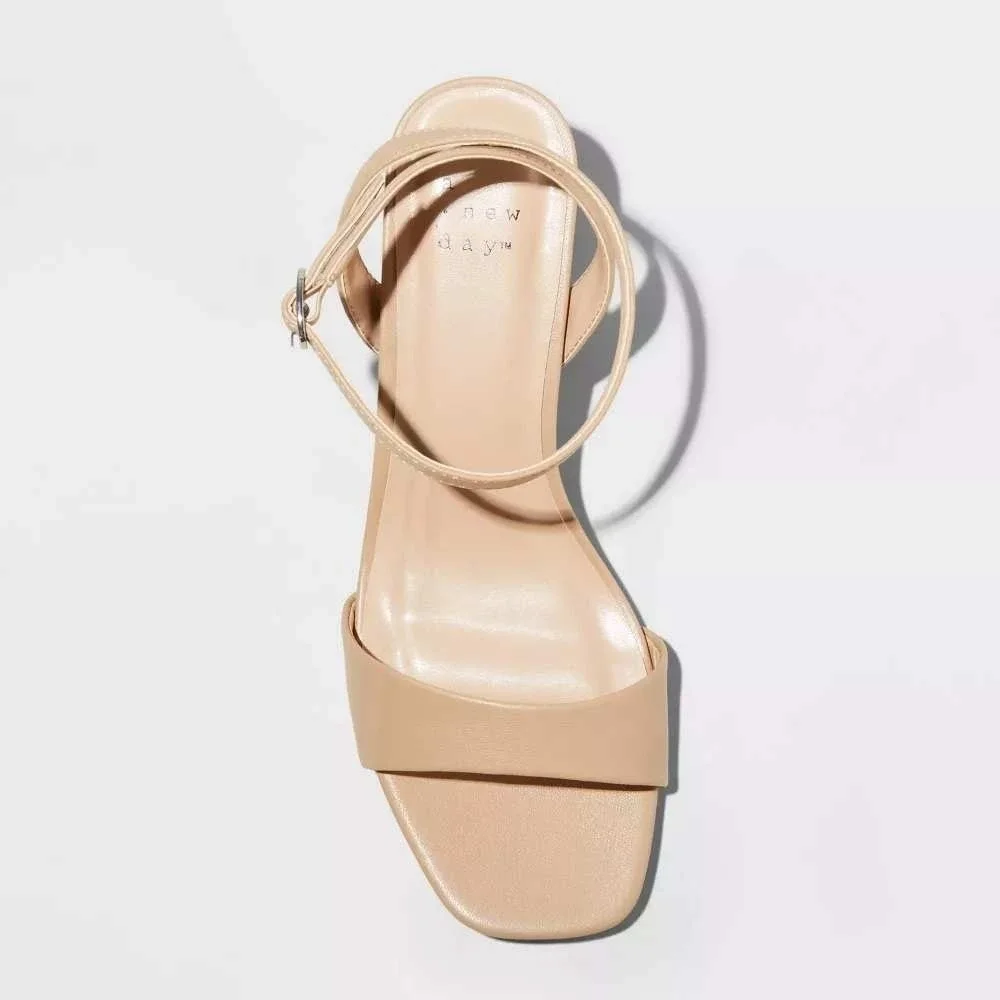 Women's Shannon Heels by A‎ New Day Tan Size 7.5 New With Tags
